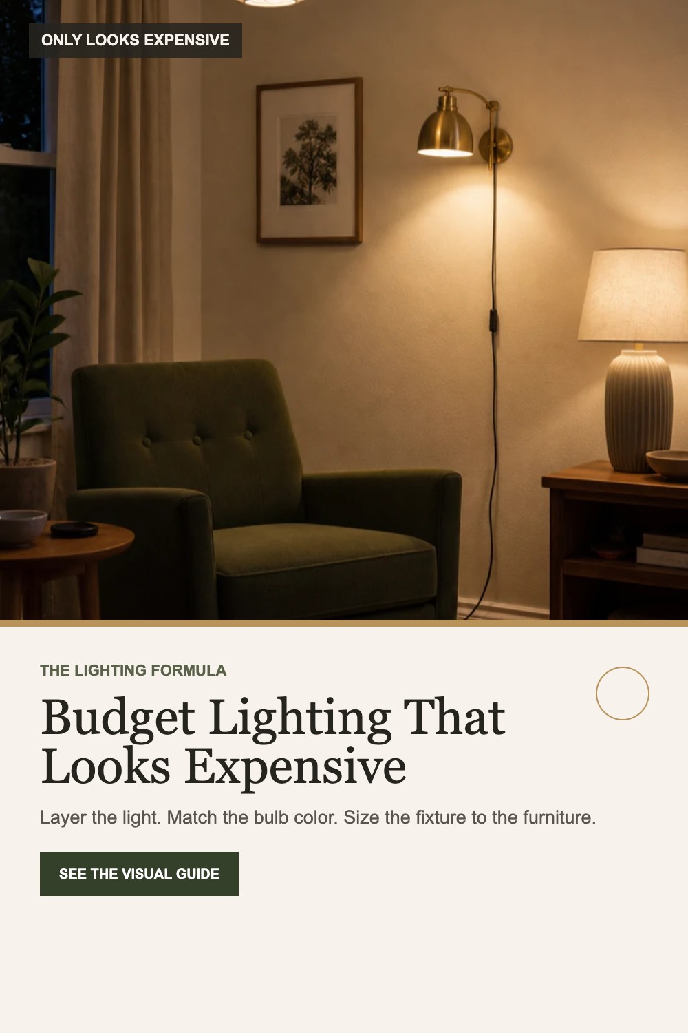 Budget lighting that looks expensive visual guide