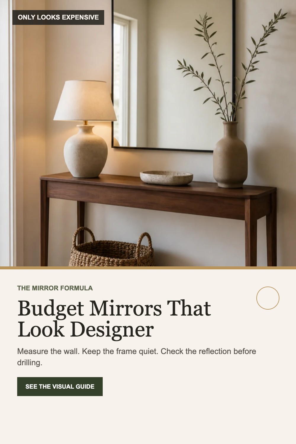 Budget mirrors that look designer visual guide