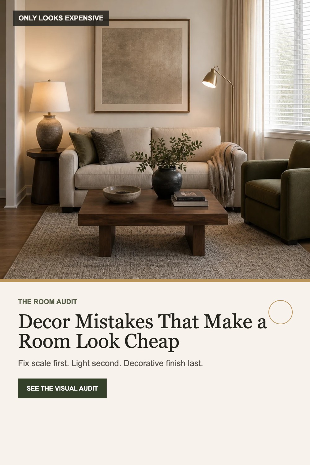Decor mistakes that make a room look cheap visual guide