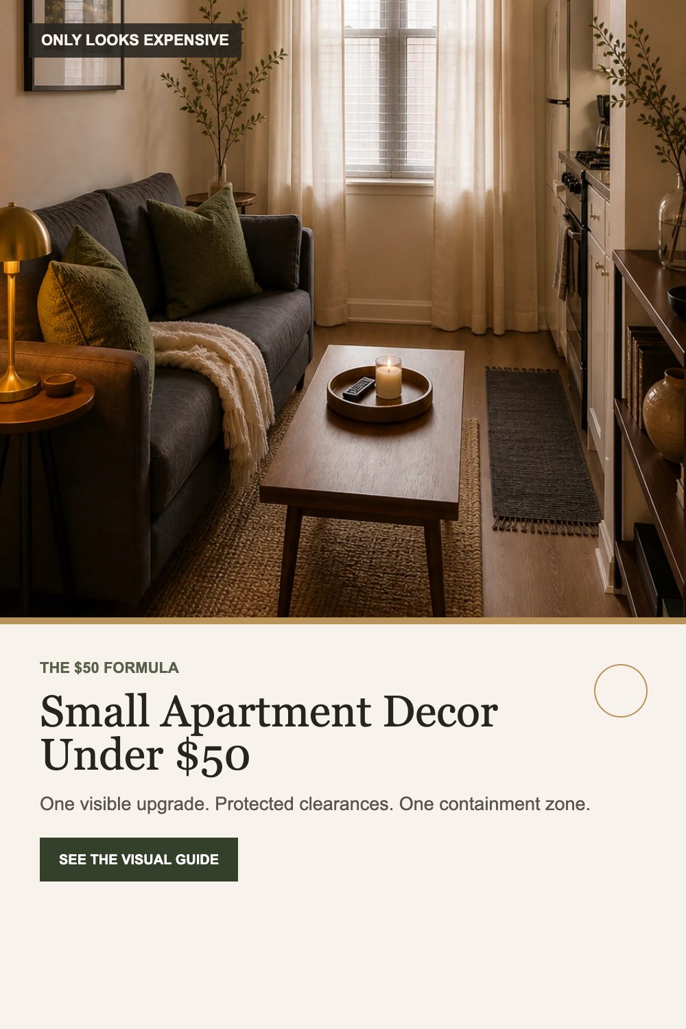 Small apartment decor under 50 dollars visual guide